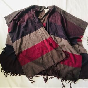 Francesca’s Bold Striped Pancho